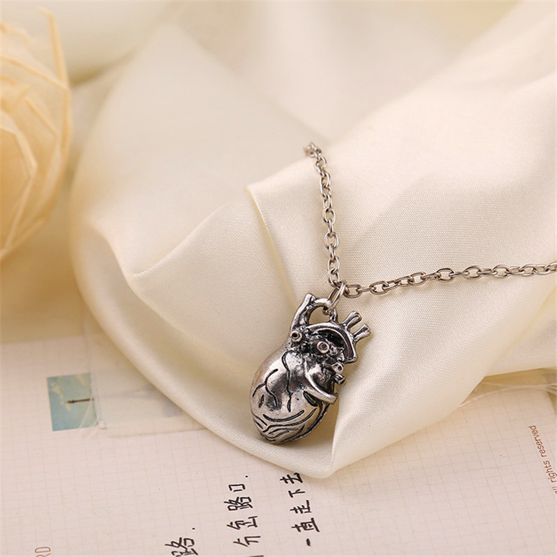Men's Anatomical Heart Pendant Necklace accessories