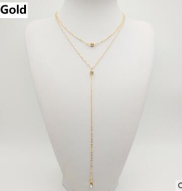 Gold Silver Alloy Chams Y Crystal Necklace for women Girl Choker