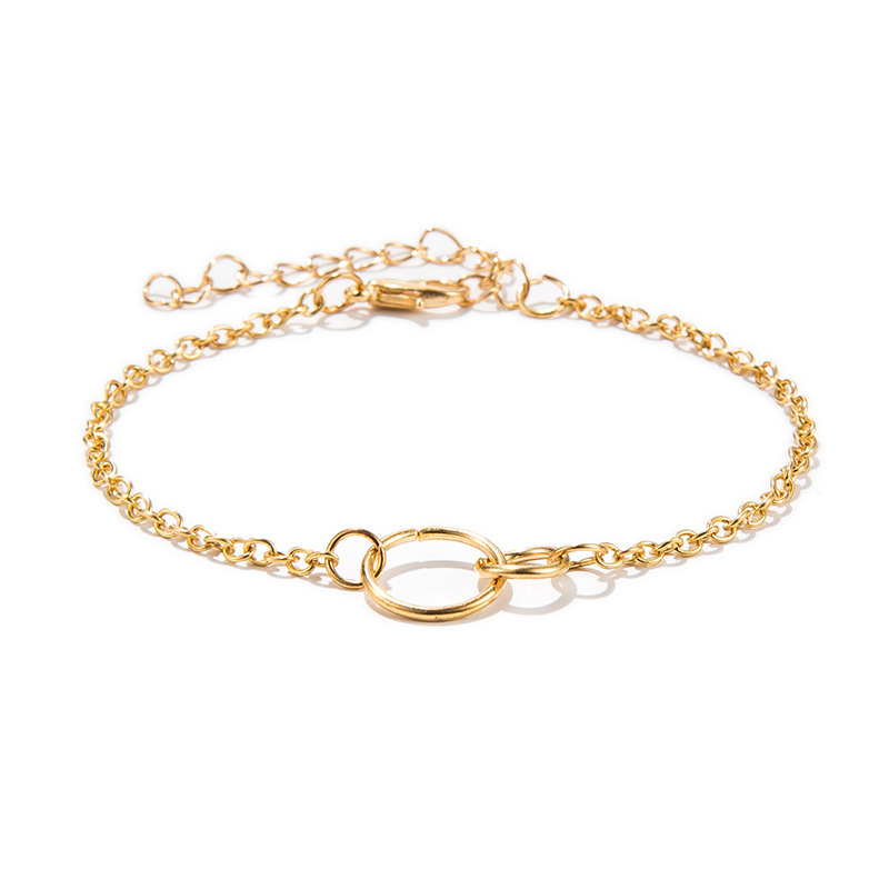 5pcs/Set Love Pentagram Moon Star Bracelets Women Bling Crystal Earth Beads Anklets Summer Jewelry Set