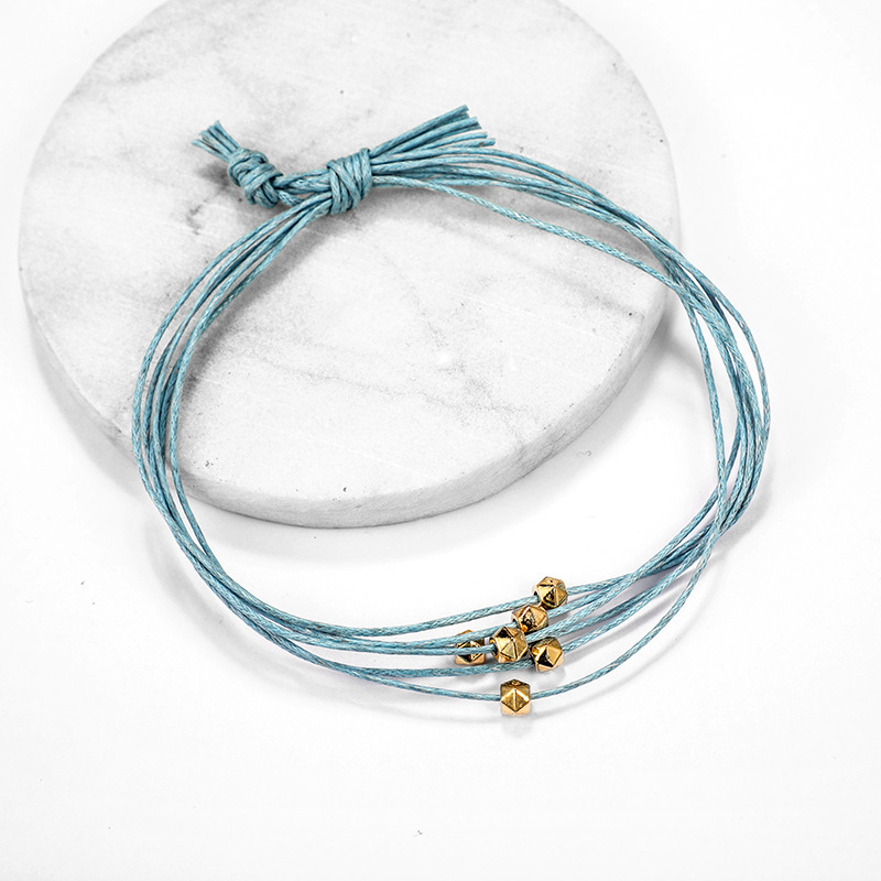 4 Color Girl Leather Charm Bracelet Fashion Multilayer Women Adjustable Bangle
