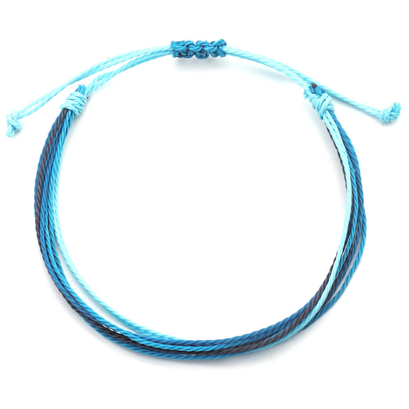 Girl Leather Charm Bracelet Fashion 3pcs/set Multilayer Women Adjustable Bangle