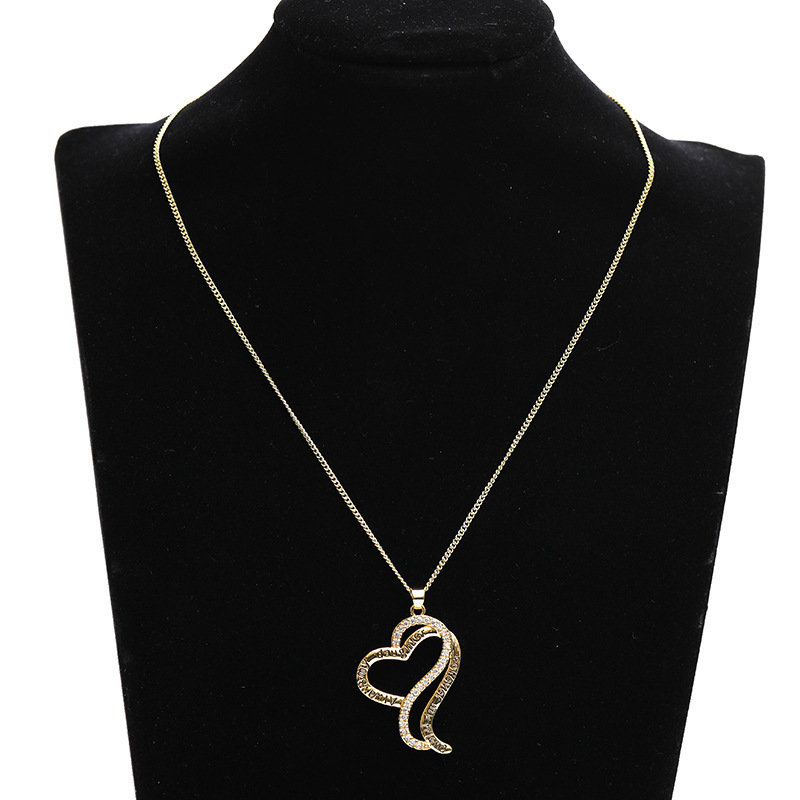 Mother's Day Necklace Pendant Gold and Silver Chic Mother and Child Love Heart Pendant Necklace The Best Gift for Mom