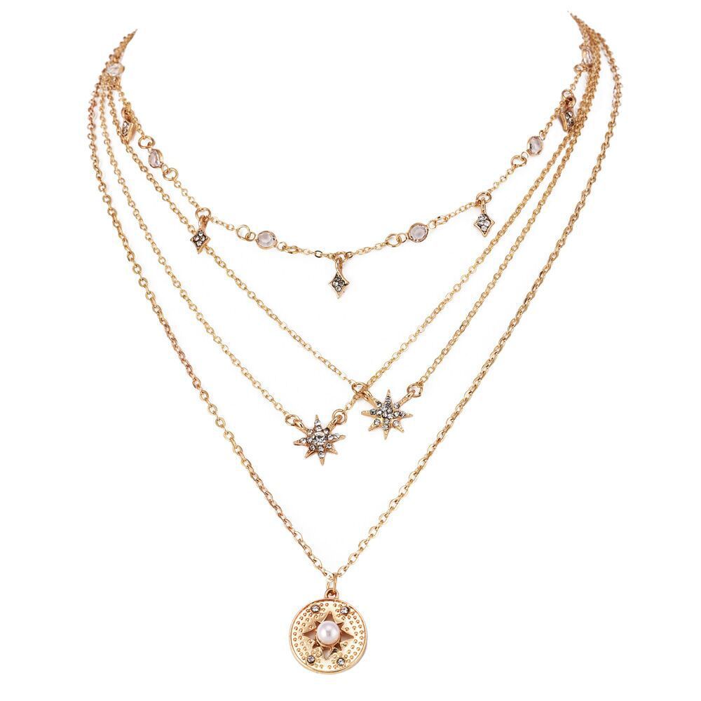 Fashion Women  Necklace Personalized Floral Pendant Necklace for Ladies