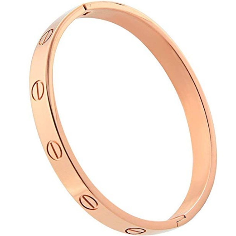 Bracelets for Women Love Bracelet Bangle for Couples Buckle Pulseras de Mujer Titanium Steel Girlfriend Boyfriend Valentines Wedding