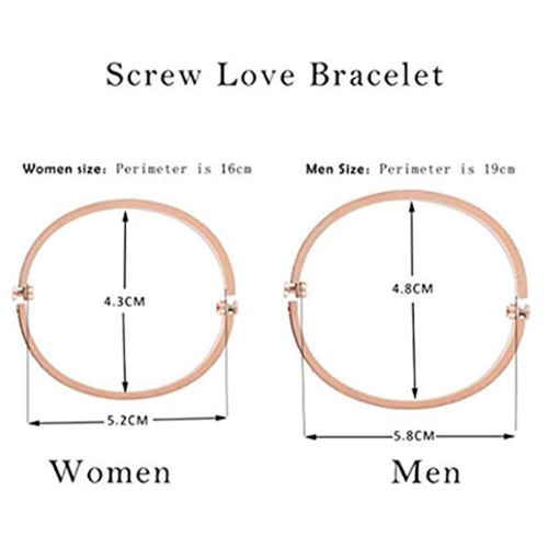 Bracelets for Women Love Bracelet Bangle for Couples Buckle Pulseras de Mujer Titanium Steel Girlfriend Boyfriend Valentines Wedding