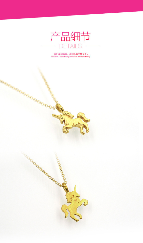 Gold Alloy Clavicle Short Simple Necklace for Women
