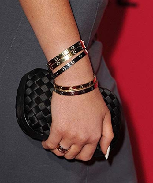 Bracelets for Women Love Bracelet Bangle for Couples Buckle Pulseras de Mujer Titanium Steel Girlfriend Boyfriend Valentines Wedding