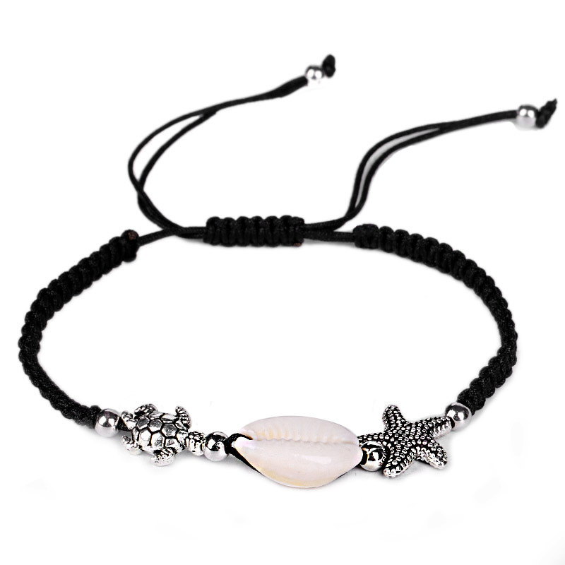 Beach Shell String Beads Bracelet Handmade Gold Natural Conch Cowry Strand Bangle Fashion Anklet Jewelry for Girls