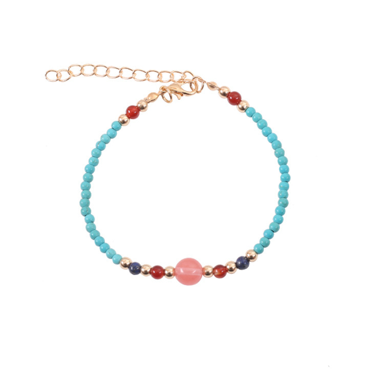 3MM Turquoise Beads Bracelet