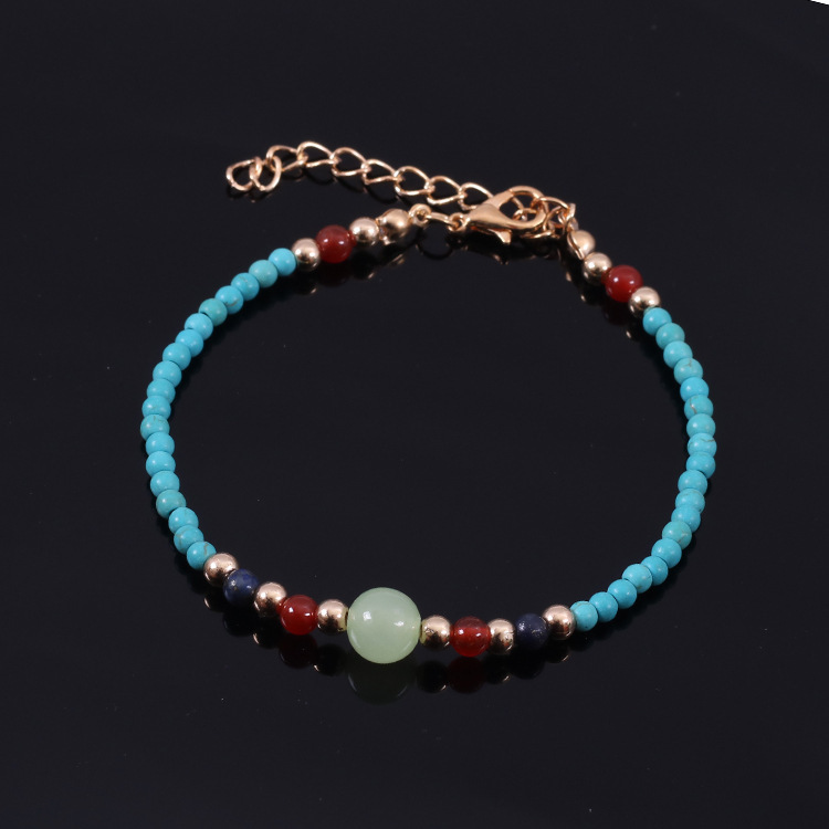 3MM Turquoise Beads Bracelet