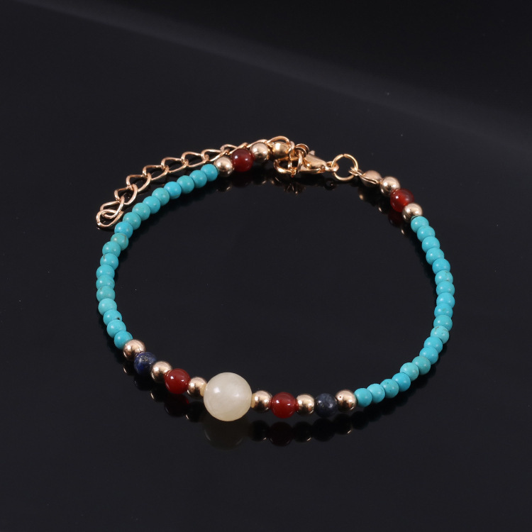 3MM Turquoise Beads Bracelet