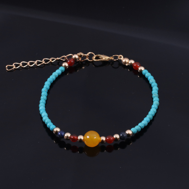 3MM Turquoise Beads Bracelet