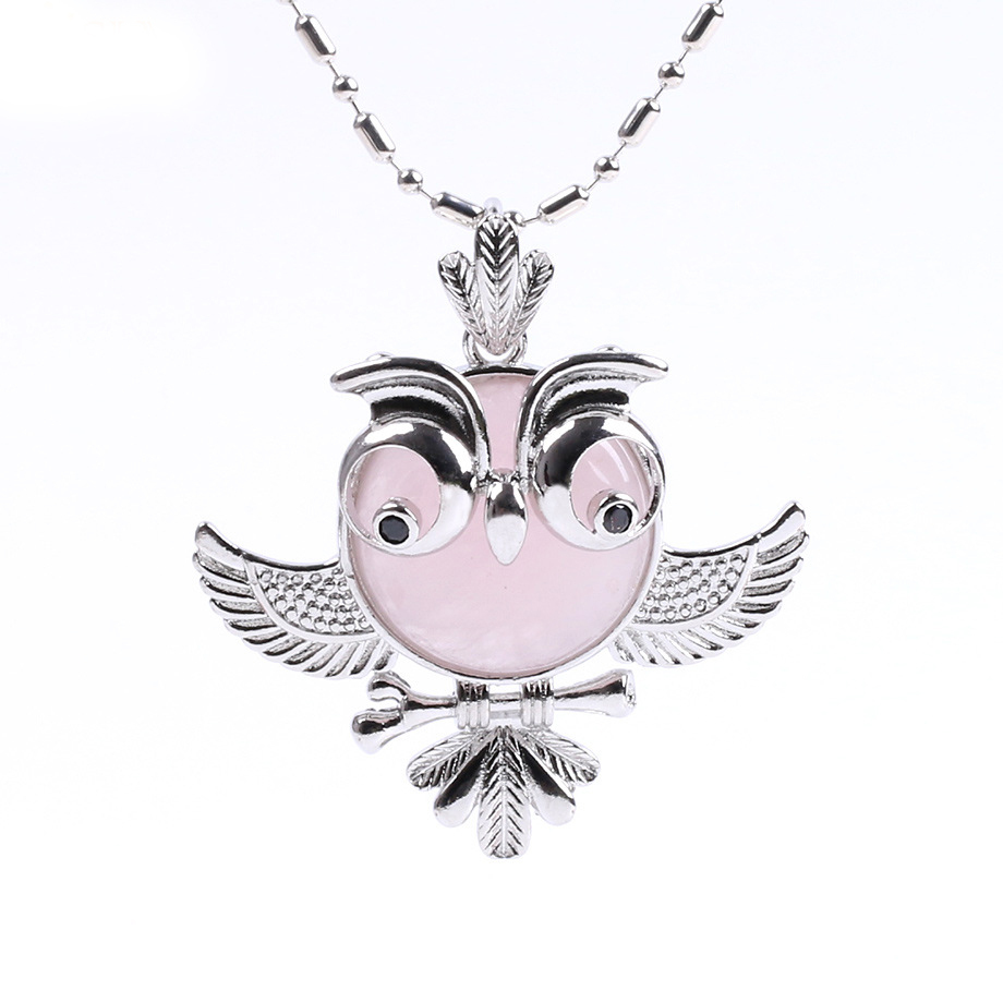 Women's Lucky Owl of Night Pendant Necklace and The Night Guardians Long Sweater Chain Owl Pendant Necklace Lovely Animal Pendant Necklace