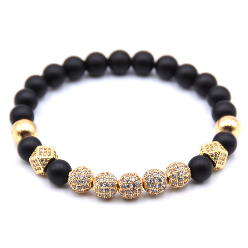 8mm Essential Oil Beads Bracelet Matte Onyx Bracelet Perfume Diffuser Bracelet for Men Women