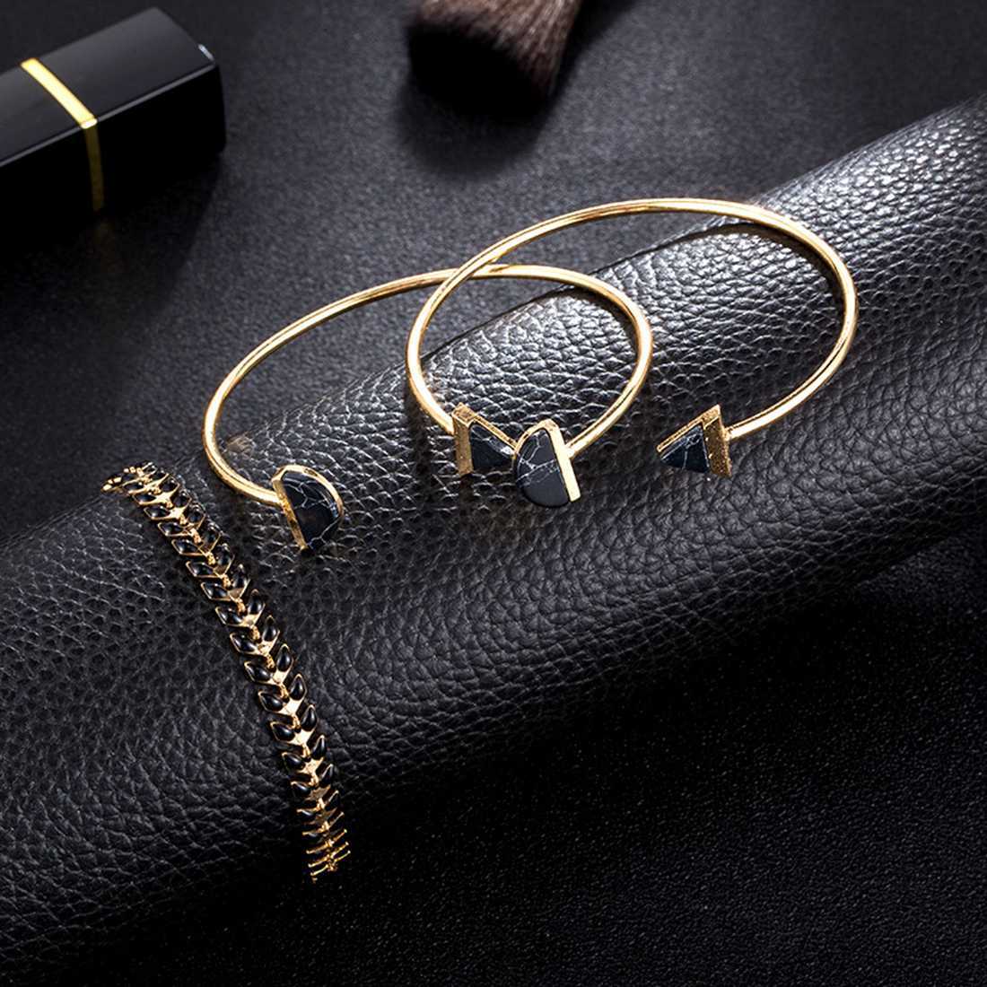 Gold Adjustable Olive Leaf Bracelets for Women Girls Wheat Spike Multiple Stackable Wrap Bangle Brangle Beach Foot Anklet …