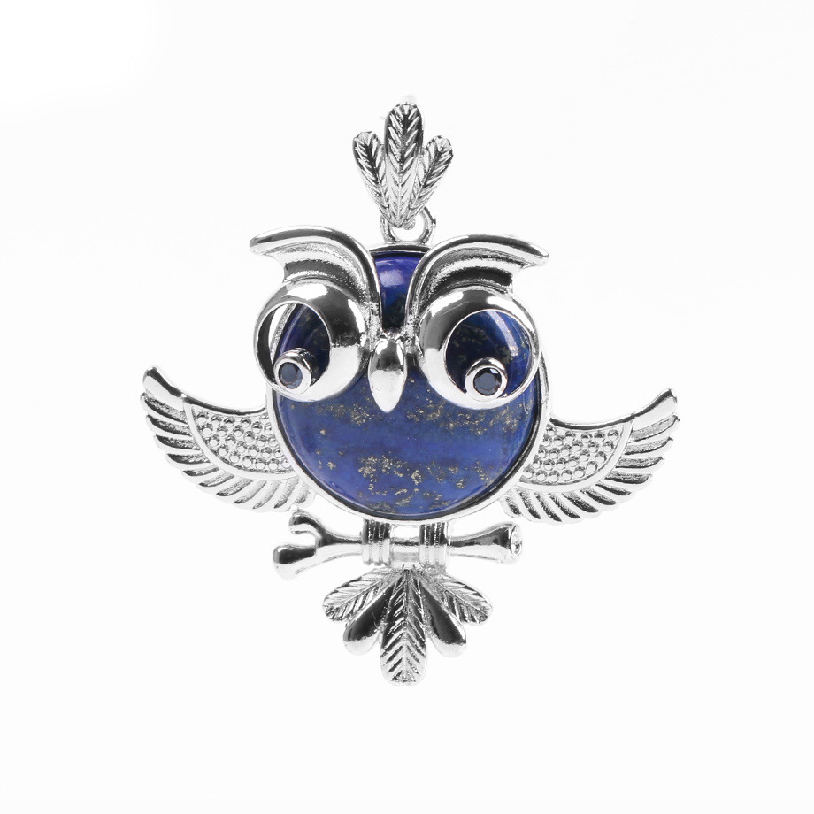 Women's Lucky Owl of Night Pendant Necklace and The Night Guardians Long Sweater Chain Owl Pendant Necklace Lovely Animal Pendant Necklace