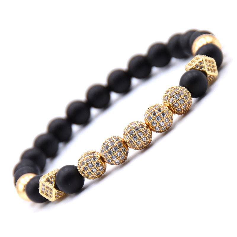 8mm Essential Oil Beads Bracelet Matte Onyx Bracelet Perfume Diffuser Bracelet for Men Women