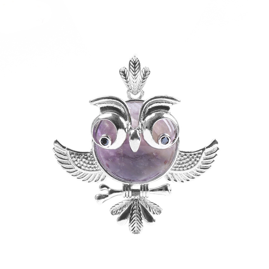 Women's Lucky Owl of Night Pendant Necklace and The Night Guardians Long Sweater Chain Owl Pendant Necklace Lovely Animal Pendant Necklace