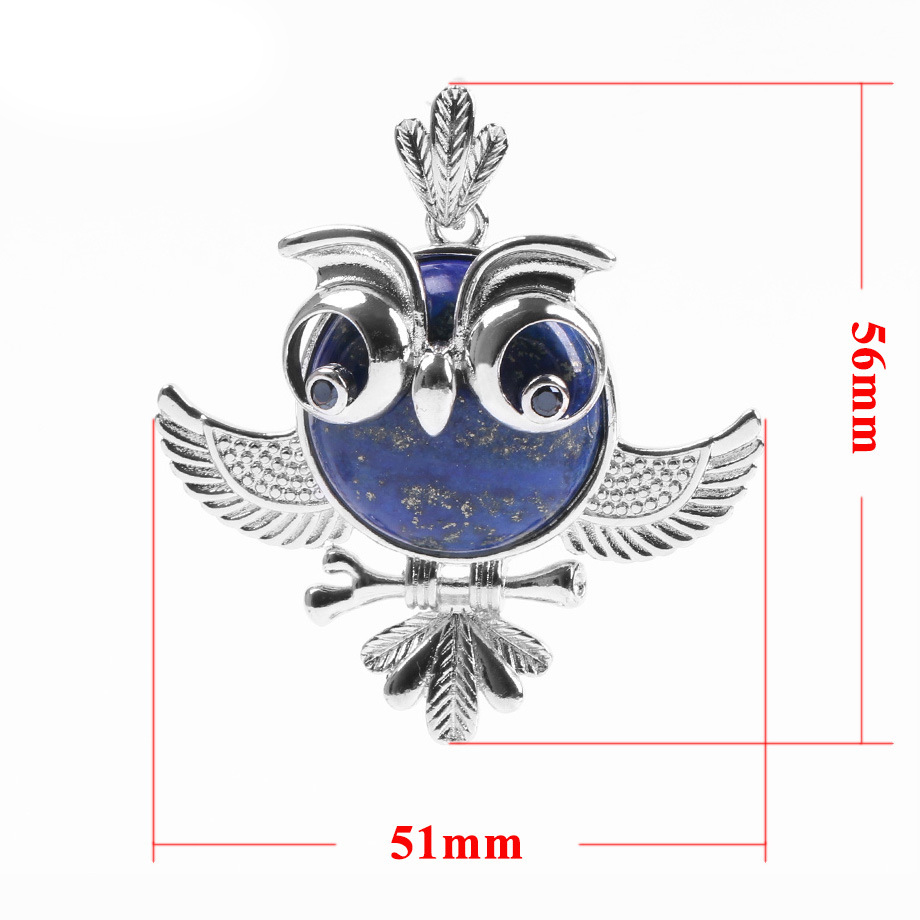 Women's Lucky Owl of Night Pendant Necklace and The Night Guardians Long Sweater Chain Owl Pendant Necklace Lovely Animal Pendant Necklace