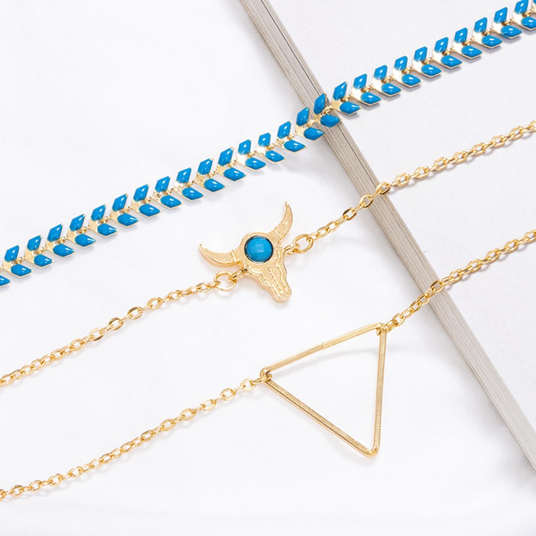 Gold Adjustable Olive Leaf Bracelets for Women Girls Wheat Spike Multiple Stackable Wrap Bangle Brangle Beach Foot Anklet …