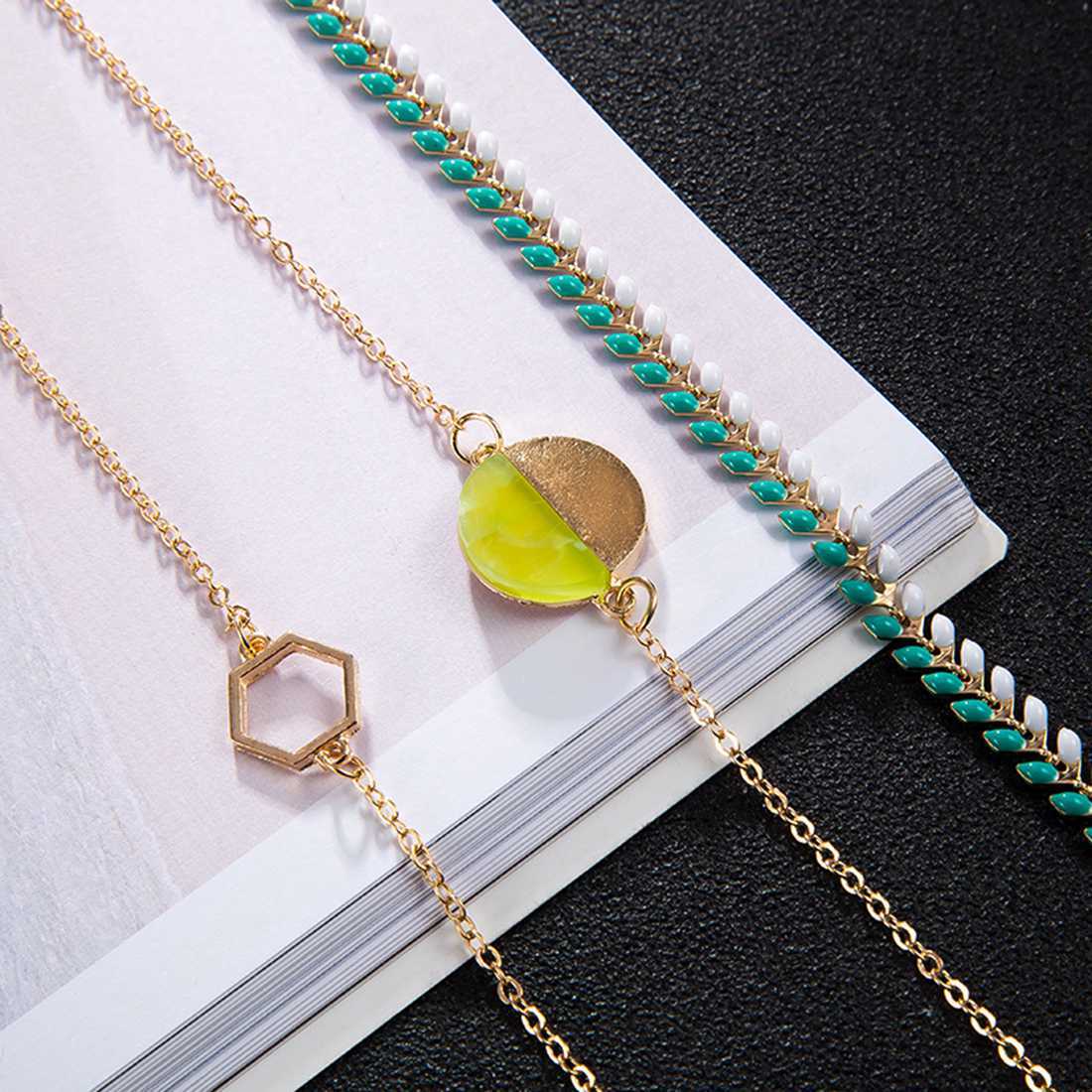 Gold Adjustable Olive Leaf Bracelets for Women Girls Wheat Spike Multiple Stackable Wrap Bangle Brangle Beach Foot Anklet …