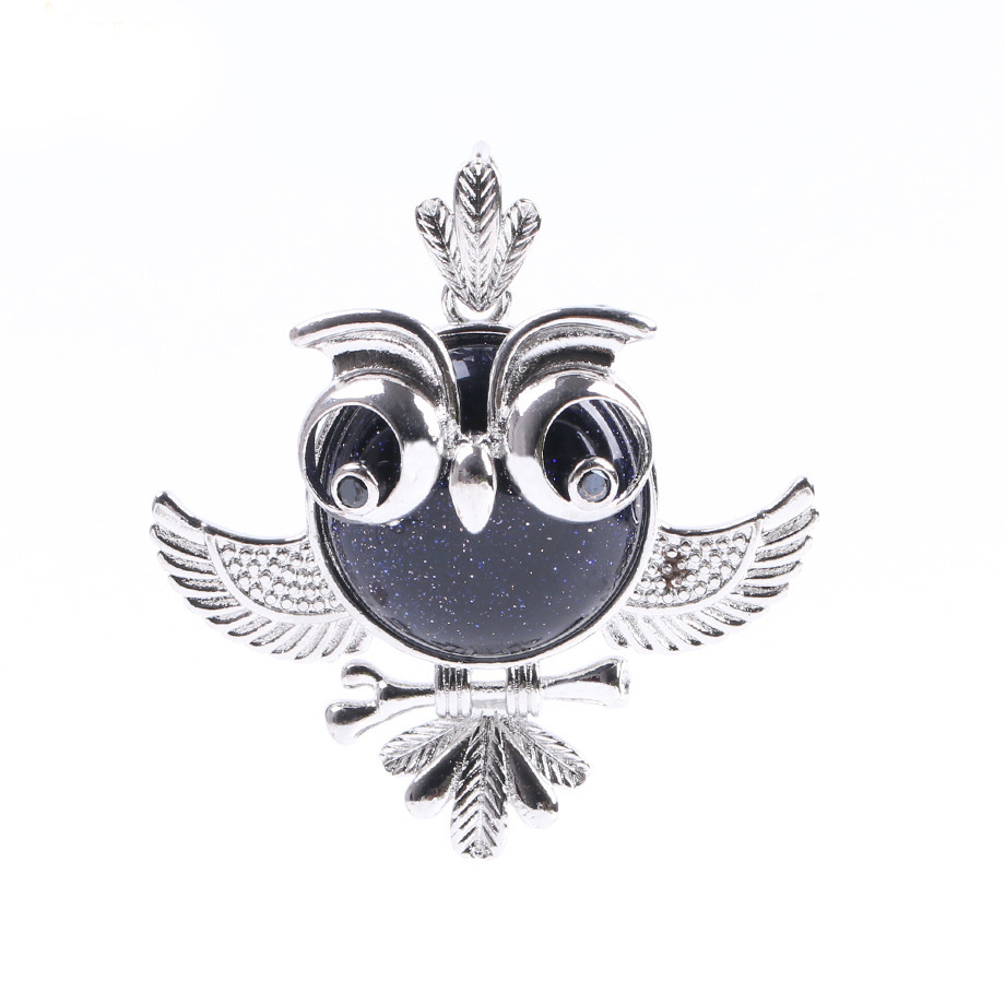 Women's Lucky Owl of Night Pendant Necklace and The Night Guardians Long Sweater Chain Owl Pendant Necklace Lovely Animal Pendant Necklace