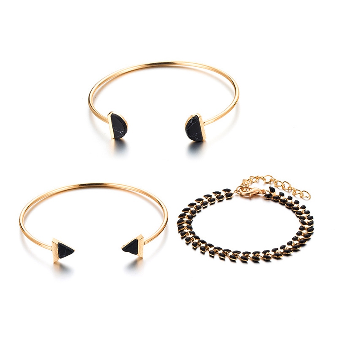 Gold Adjustable Olive Leaf Bracelets for Women Girls Wheat Spike Multiple Stackable Wrap Bangle Brangle Beach Foot Anklet …