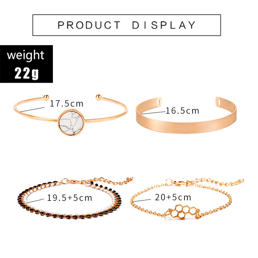 Gold Adjustable Olive Leaf Bracelets for Women Girls Wheat Spike Multiple Stackable Wrap Bangle Brangle Beach Foot Anklet …