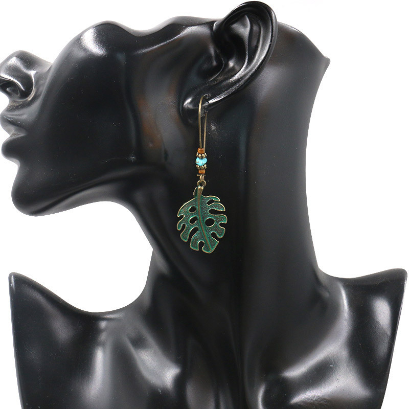 Bohemian National Style Drop Shaped Alloy Long Earrings