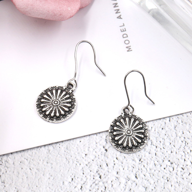Bohemian National Style Drop Shaped Alloy Long Earrings