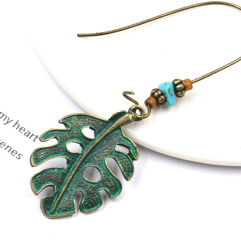 Bohemian National Style Drop Shaped Alloy Long Earrings