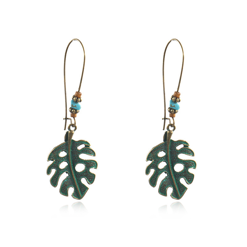 Bohemian National Style Drop Shaped Alloy Long Earrings
