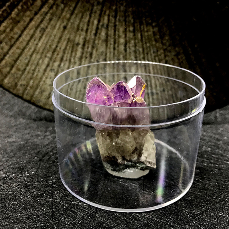 rockcloud Natural Purple Amethyst Quartz Crystal Cluster Geode Druzy Home Decoration Gemstone Specimen