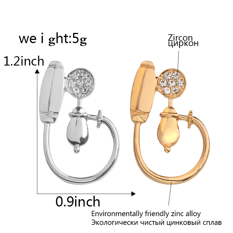 Medical Sphygmomanometer Modeling Brooch Pin for Gynecologist Doctors Nurse Clothes Accessories