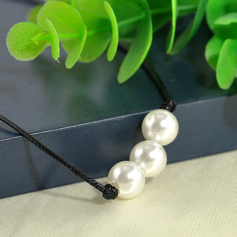 Pearl Necklace,  Single White Pearl Choker Necklace Freshwater Pearls Pendant