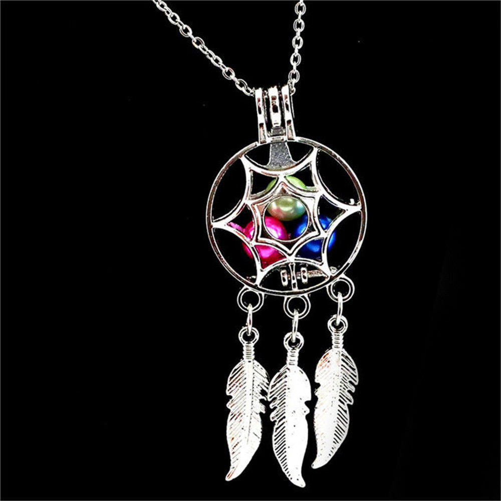 Vintage Dream Catcher Pearl Cage Necklace  Jewelry Making-for Oyster Pearls