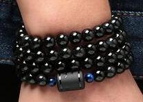 6mm/8mm/ Natural Obsidian Bracelet  8mm Bead with Rainbow Eye Effect Mala Grounding Stone Protection for Ladies/Men