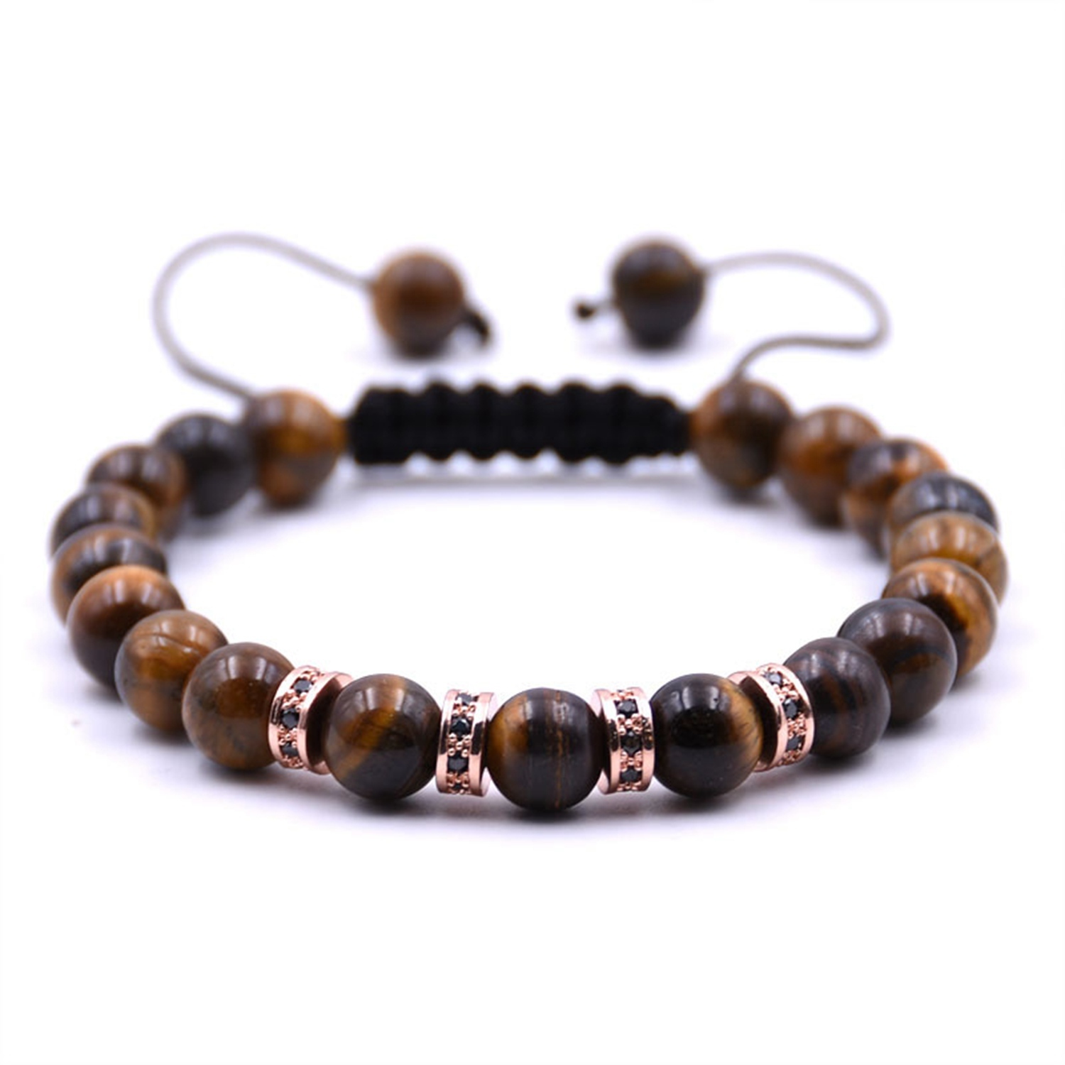 Rose gold sequins braided Red Turquoise bracelet for noble and temperament women