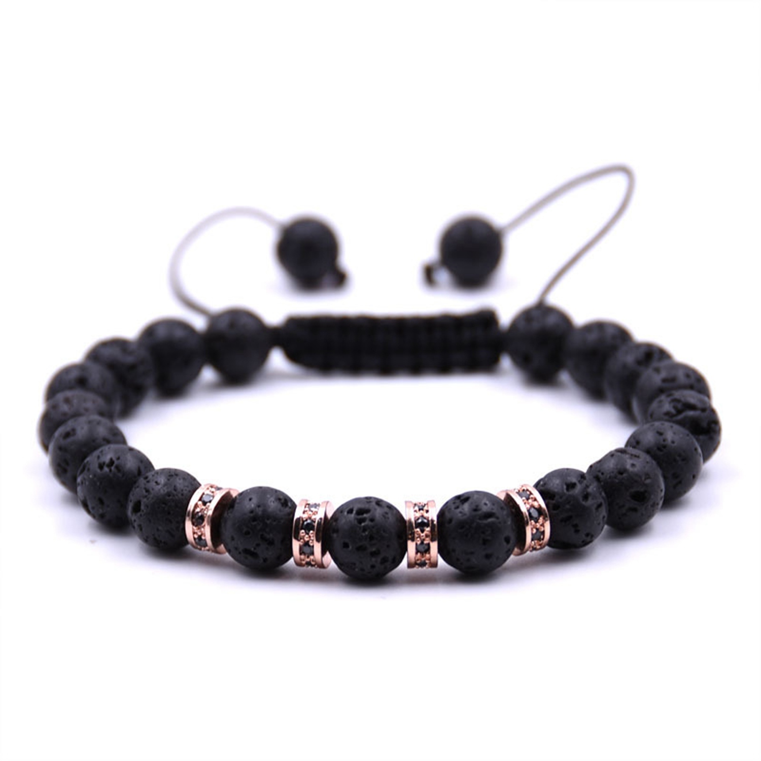Rose gold sequins braided Red Turquoise bracelet for noble and temperament women