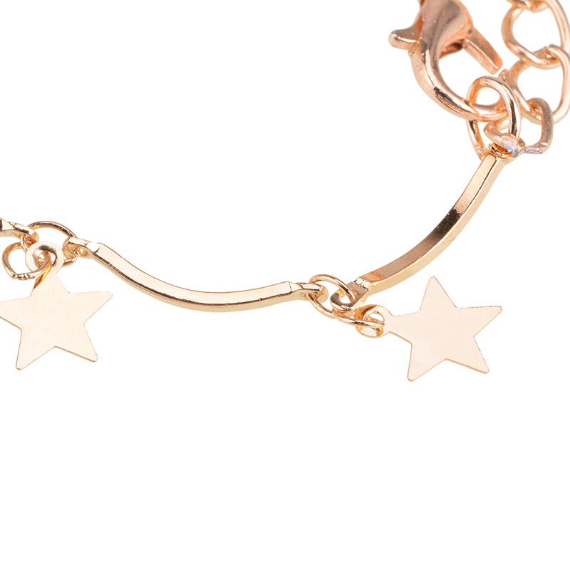 Simple Gold Star Choker Necklace for Women and Girls