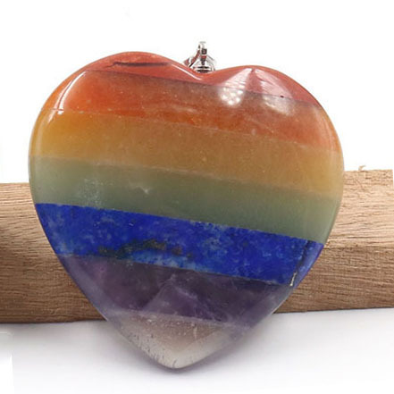 Heart Shaped Natural Stone Pendants for DIY Necklace Jewelry Making