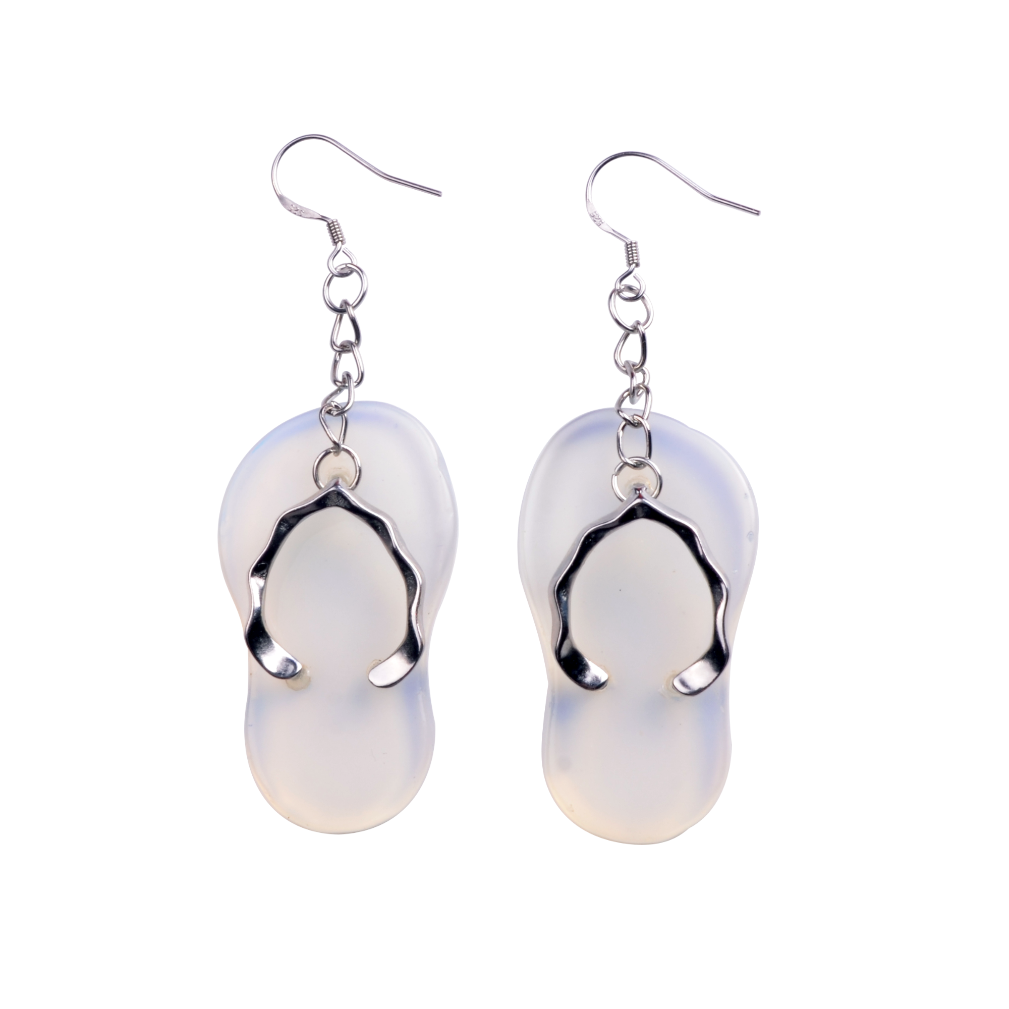 Flip Flop Earrings for Women，Summer Beach Women Rhinestone Vacation Jewelry