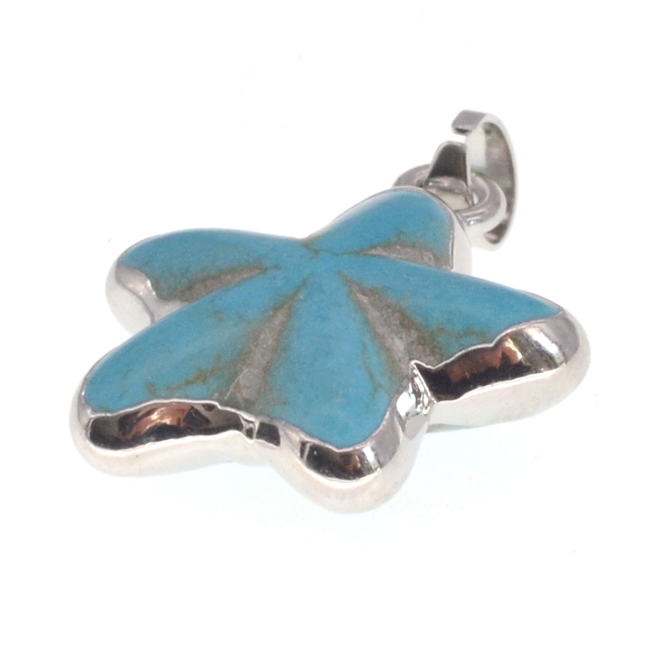 Starfish Pendant,Natural Stone Necklace for Women and Girls