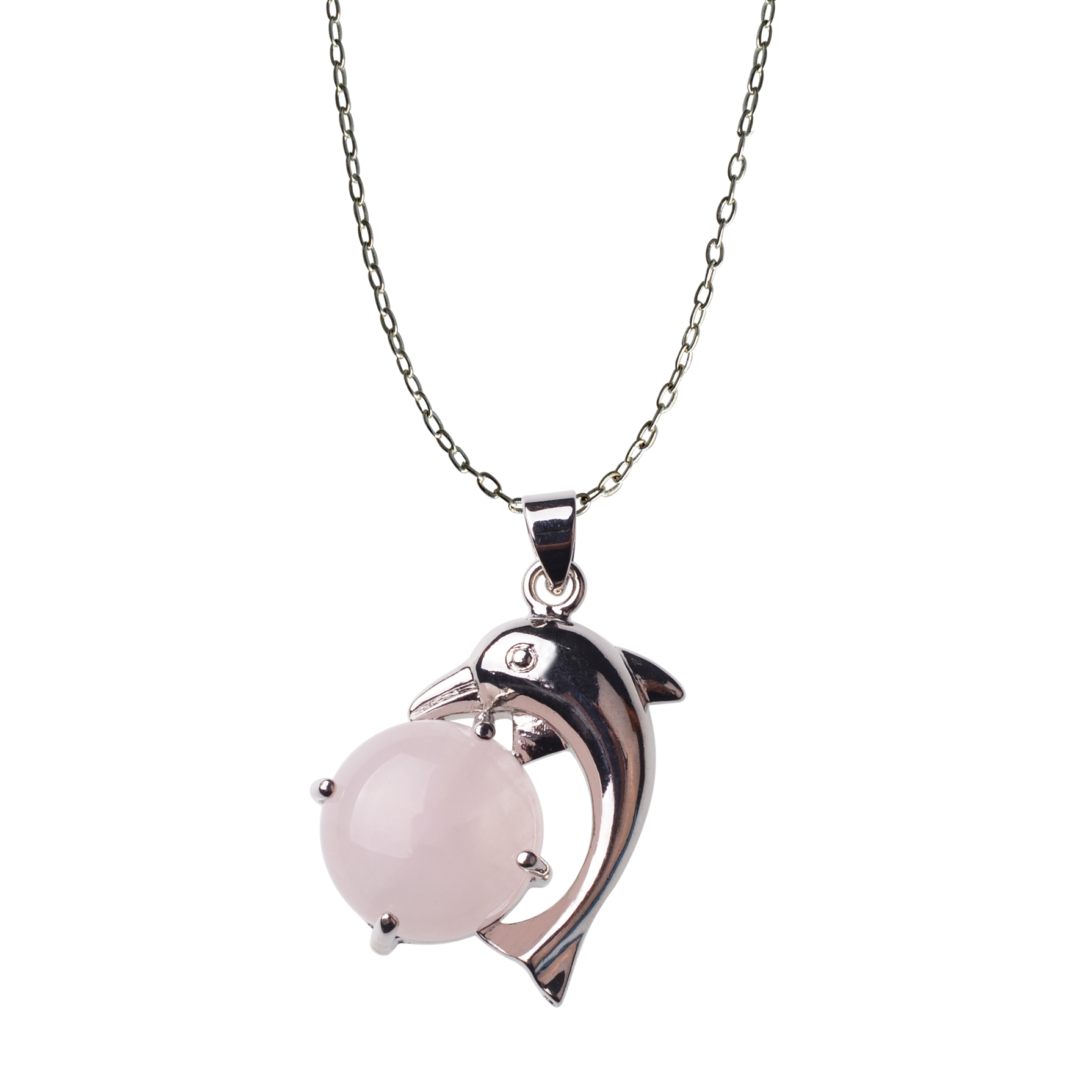 Dolphin Pendant Necklace for Mom Girlfriend Mother Day Birthday Jewelry Gift