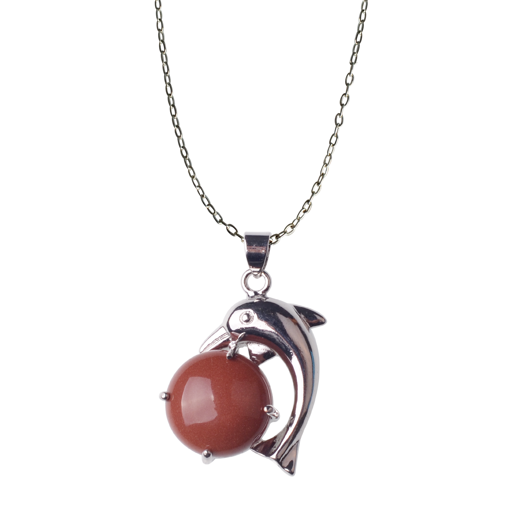 Dolphin Pendant Necklace for Mom Girlfriend Mother Day Birthday Jewelry Gift
