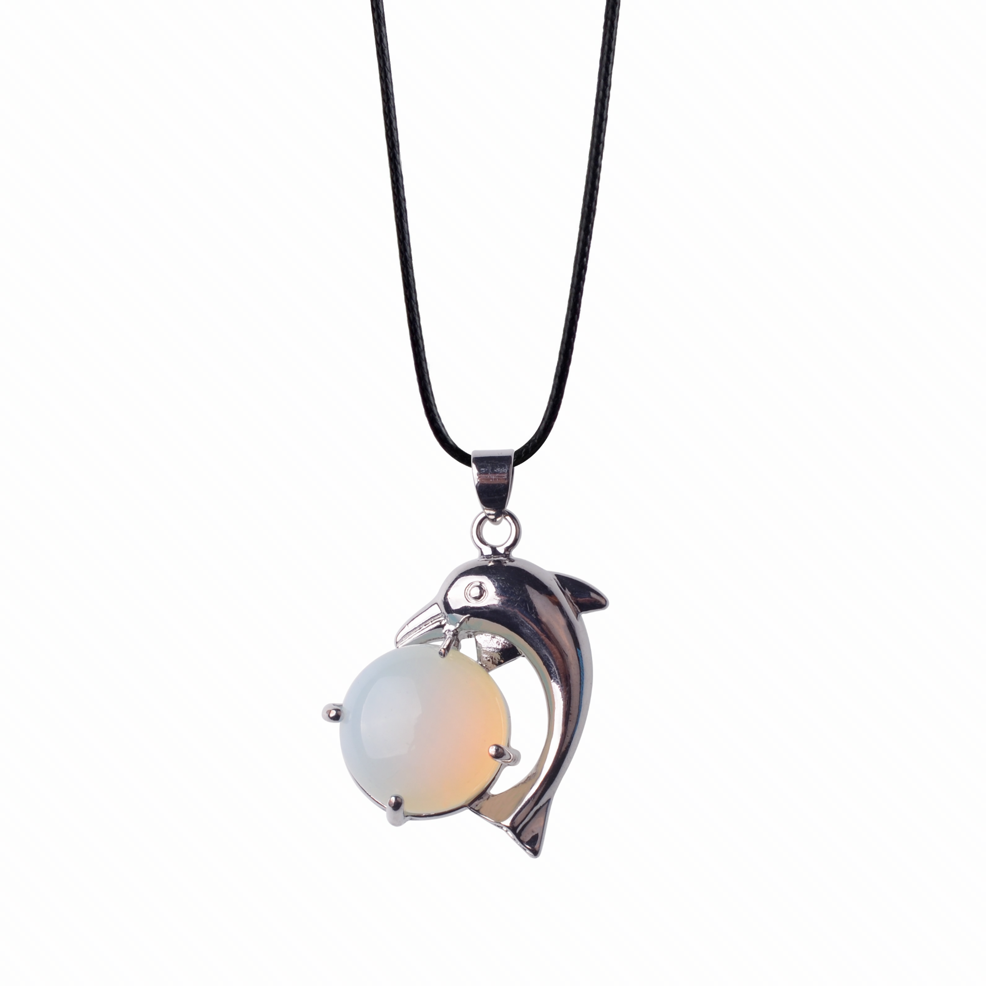 Dolphin Pendant Necklace for Mom Girlfriend Mother Day Birthday Jewelry Gift