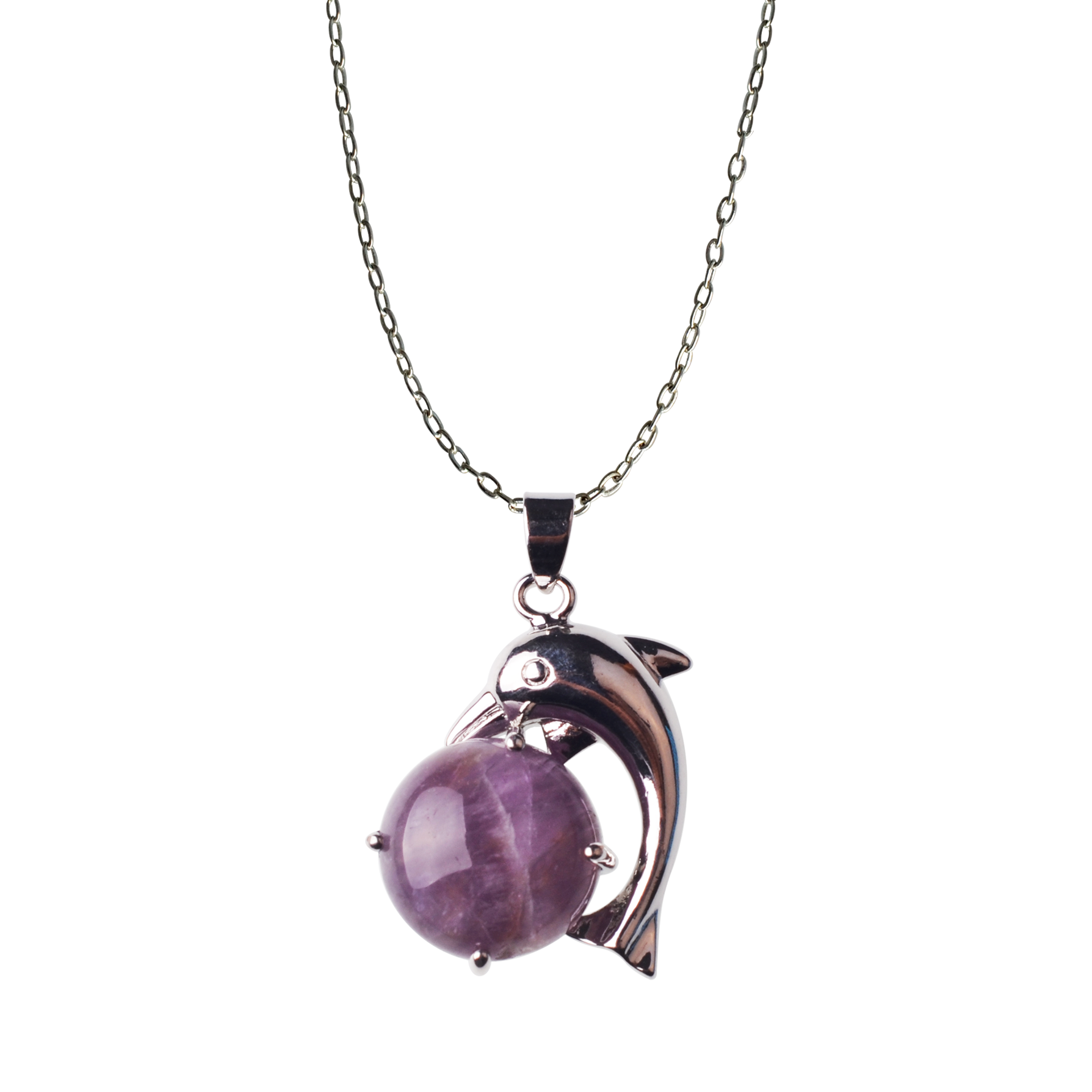 Dolphin Pendant Necklace for Mom Girlfriend Mother Day Birthday Jewelry Gift