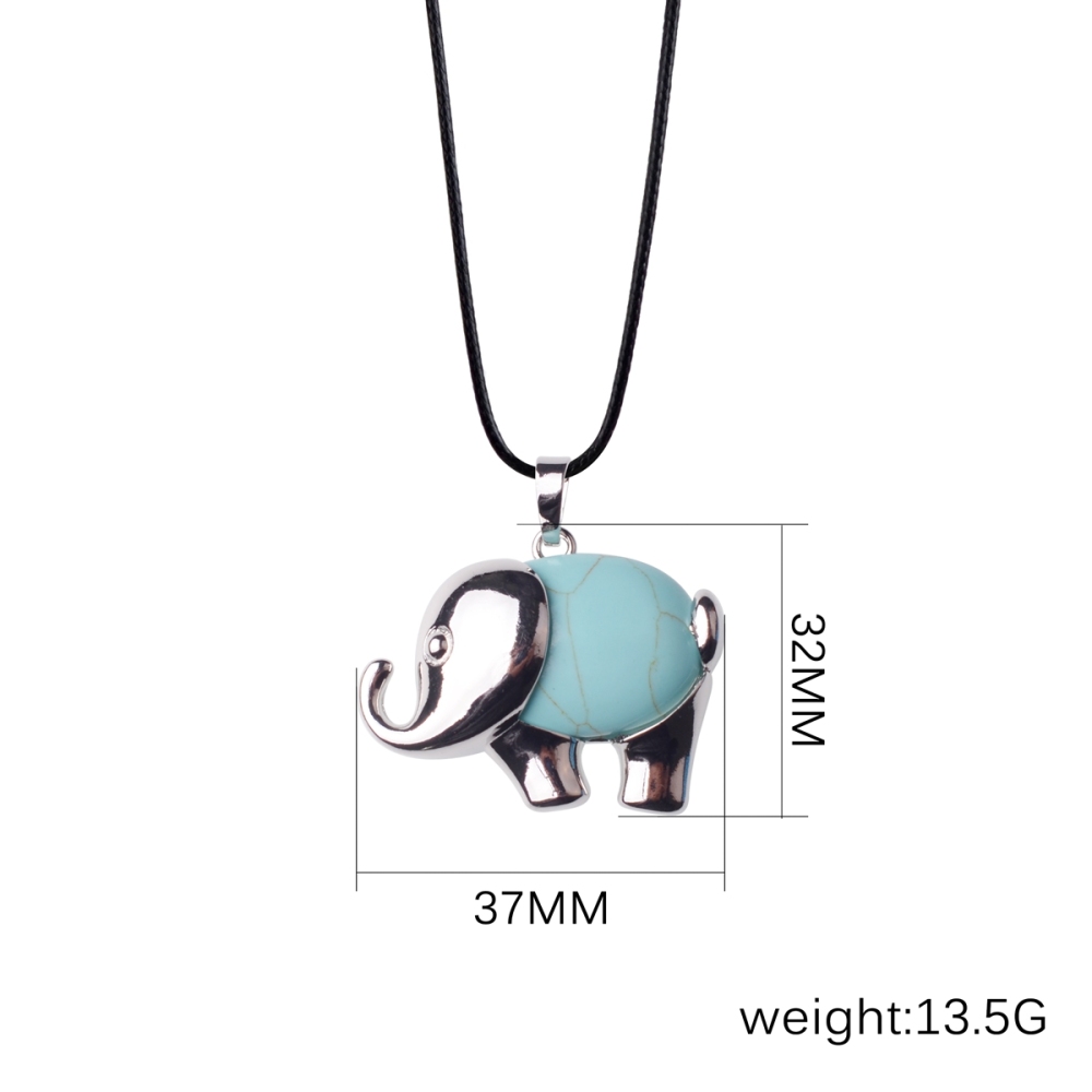 Necklace for Women，Luck Elephant Pendant Adjustable Necklace Jewelry for Women Girls