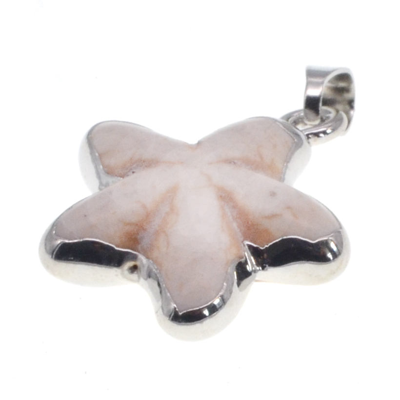 Starfish Pendant,Natural Stone Necklace for Women and Girls