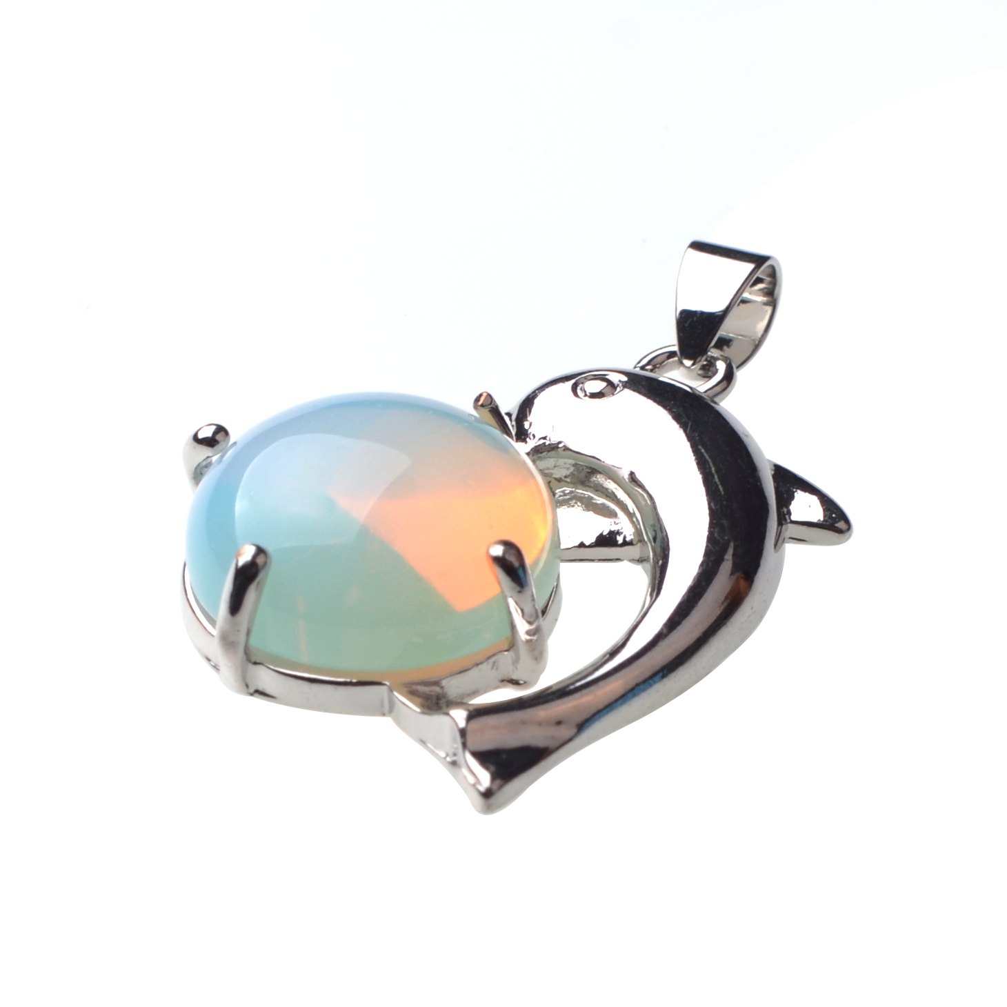 Dolphin Pendant Necklace for Mom Girlfriend Mother Day Birthday Jewelry Gift